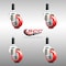 Service Caster 3 Inch 316SS Red Polyurethane Swivel 3/4 Inch Expanding Stem Caster Set SCC SCC-SS316EX20S314-PPUB-RED-34-4 - alternate 2
